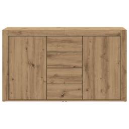 Berkfield Home Sideboard Artisan oak Engineered wood 120 x 36 x 69 cm in Brown - thumbnail 6