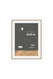 nielsen Skava 60 x 80cm Wooden Picture Frame With 50x70cm Mount & Glass Front in Light Oak - Size: 60 x 80 cm
