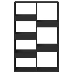 Berkfield Home Room Divider Black 100x33x155.5 cm Engineered Wood - thumbnail 4