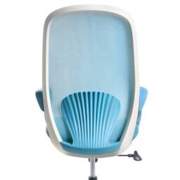 Wyld and Coco Blue Mesh Office Chair - Adjustable Height Tilt Backrest Armrests - thumbnail 6