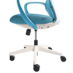Wyld and Coco Blue Mesh Office Chair - Adjustable Height Tilt Backrest Armrests - thumbnail 7