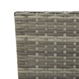 Berkfield Home Garden Bench with Cushions Grey 176 cm Poly Rattan - thumbnail 7