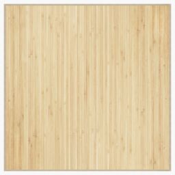 Berkfield Home Rug Square Light Natural100x100 cm Bamboo in Beige - Size: Medium - thumbnail 2