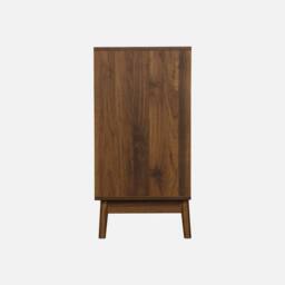 sweeek 3-drawer Chest With Grooved Wooden Detail in Brown - thumbnail 3