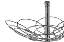 Orsina Sturdy 2 Tier Chrome Fruit Basket, Dual Tier Design Fruit Basket, Stylish Chrome Finish Best Fruit Basket in Silver - thumbnail 3