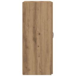 Berkfield Home Office Cabinet - Artisan Oak - 60 x 32 x 77.5 cm - Engineered Wood in Brown - thumbnail 7