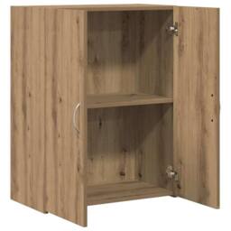 Berkfield Home Office Cabinet - Artisan Oak - 60 x 32 x 77.5 cm - Engineered Wood in Brown - thumbnail 5