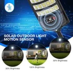 EONLION 9900000LM Commercial LED Solar Street Light Road Lamp in Black - thumbnail 3