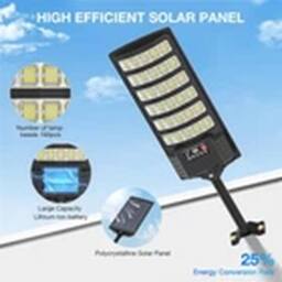 EONLION 9900000LM Commercial LED Solar Street Light Road Lamp in Black - thumbnail 4