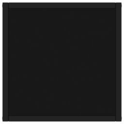 Berkfield Home Coffee Table Black with Black Glass 40x40x50 cm - Size: 40 x 40 x 50 cm - thumbnail 3