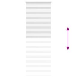 Berkfield Home Zebra Blind White 70x230 cm Fabric Width 65.9 cm Polyester - thumbnail 5