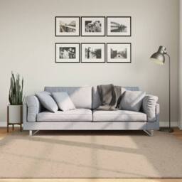 Berkfield Home Rug HUARTE Short Pile Soft & Washable Sand 200x200 cm in Light Sand - Size: Medium - thumbnail 2