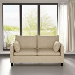MCC Direct CozyWell Large Sofa Plush Padded Settee - Laura in Beige - Size: 1 Pack - thumbnail 2