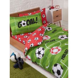 Bedding & Beyond Football Duvet Cover Set in Red - Size: Double - thumbnail 2