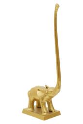 Orsina Fauna Elephant Toiler Roll Holder in Gold - thumbnail 3