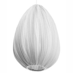 Wyld and Coco Grey Cotton Shade Pendant Light Modern Fabric Lighting for Living - thumbnail 6