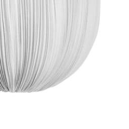 Wyld and Coco Grey Cotton Shade Pendant Light Modern Fabric Lighting for Living - thumbnail 7