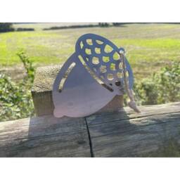 Poppyforge Small Hanging Acorn (Pack of 3) Bare Metal/Ready to Rust W10 x H8 cm in Metallics - thumbnail 4