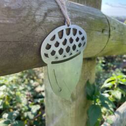 Poppyforge Small Hanging Acorn (Pack of 3) Bare Metal/Ready to Rust W10 x H8 cm in Metallics - thumbnail 2