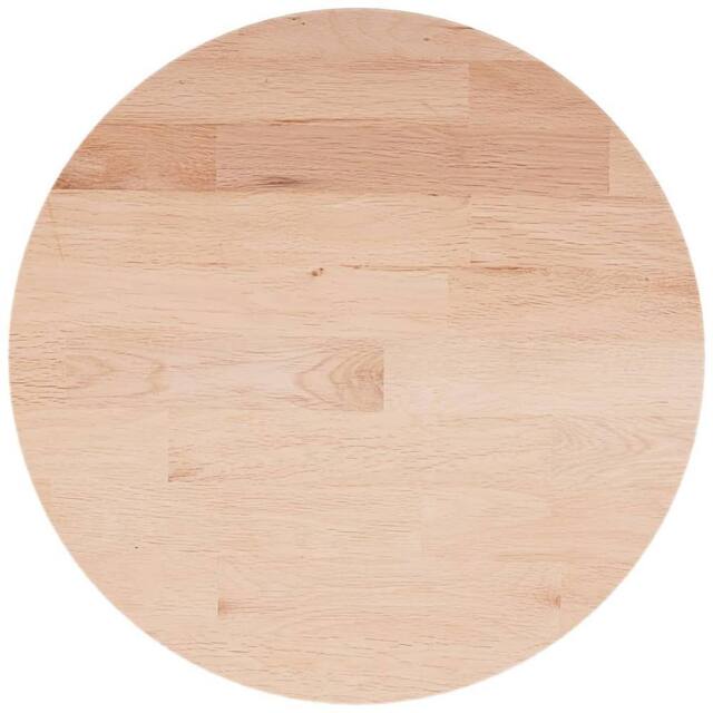 Berkfield Home Round Table Top ??40x1.5 cm Solid Wood Oak in Light Tan - Size: 40x1.5 cm - image 1