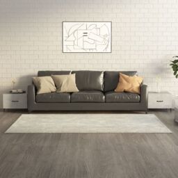 Berkfield Home Coffee Table with Metal Legs 2 pcs Concrete Grey 50x50x40 cm - Size: 50 x 50 x 40 cm - thumbnail 1