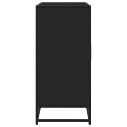 Berkfield Home Sideboard Black 92x35x76 cm Engineered Wood - Size: 92 x 35 x 76 cm - thumbnail 5