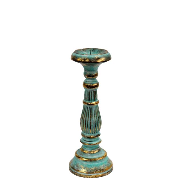 KDMD Small Candle Stand - Turquois Gold - image 1