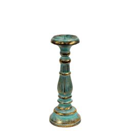 KDMD Small Candle Stand - Turquois Gold - thumbnail 1