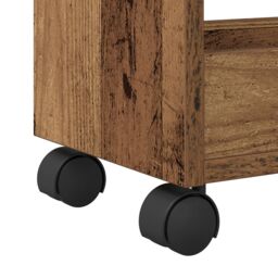 Berkfield Home Rolling Cabinet Old Wood 60x22x79 cm Engineered Wood in Brown - Size: 60 x 22 x 79 cm - thumbnail 8