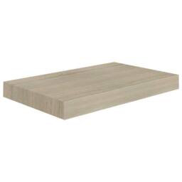 Berkfield Home Floating Wall Shelves 2 pcs Oak 40x23x3.8 cm MDF in Light Brown - thumbnail 4