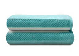 GAVENO CAVAILIA Royale Stripe Towels Aqua - Size: Bath Sheet