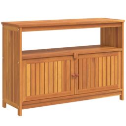 Berkfield Home Garden Console Table 110x35x75 cm Solid Wood Acacia in Brown - Size: 110 x 35 x 75 cm - thumbnail 2