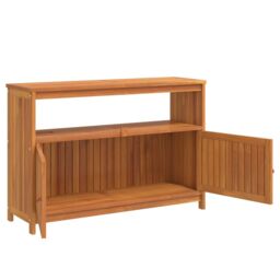 Berkfield Home Garden Console Table 110x35x75 cm Solid Wood Acacia in Brown - Size: 110 x 35 x 75 cm - thumbnail 4