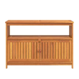 Berkfield Home Garden Console Table 110x35x75 cm Solid Wood Acacia in Brown - Size: 110 x 35 x 75 cm - thumbnail 3