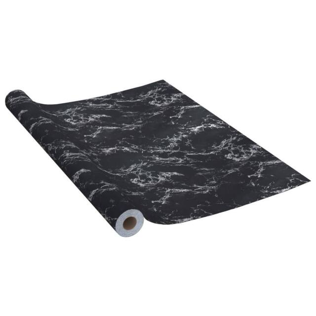 Berkfield Home Self-adhesive Furniture Film Black Stone 500x90 cm PVC - image 1