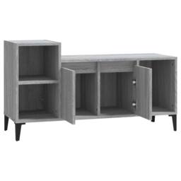 Berkfield Home TV Cabinet Grey Sonoma 100x35x55 cm Engineered Wood - Size: 100 x 35 x 55 cm - thumbnail 6