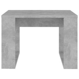 Berkfield Home Side Table Concrete Grey 50x50x35 cm Engineered Wood - Size: 50 x 50 x 35 cm - thumbnail 5