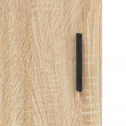 Berkfield Home Wall Mounted Cabinets 2 pcs Sonoma Oak Engineered Wood in Light Brown - thumbnail 9