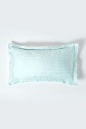 Homescapes Egyptian Cotton Ultrasoft King Size Oxford Pillowcase 330 TC in Aqua