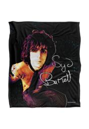Syd Barrett Syd Barret Neon Splatter Silky Touch Super Soft Throw Blanket 152 X 127 cm in White - thumbnail 1