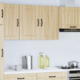 Berkfield Home Kitchen Wall Cabinet Lucca Sonoma Oak Engineered Wood in Brown - thumbnail 3