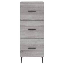 Berkfield Home Highboard Grey Sonoma 34.5x34x180 cm Engineered Wood - thumbnail 6