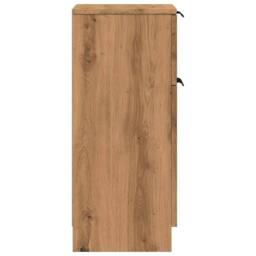 Berkfield Home Sideboards 2 pcs Artisan Oak 30x30x70 cm Engineered Wood in Brown - Size: 30 x 30 x 70 cm - thumbnail 6
