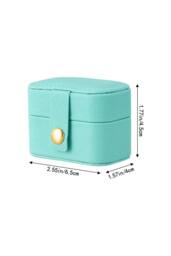 SHEONLY Women's Portable Mini Ring Holder Storage Box in Turquoise - thumbnail 5
