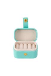 SHEONLY Women's Portable Mini Ring Holder Storage Box in Turquoise - thumbnail 2