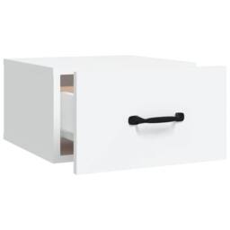 Berkfield Home Stunning Wall-mounted Bedside Cabinets 2 pcs White 35x35x20 cm - Size: 35 x 35 x 20 cm - thumbnail 7