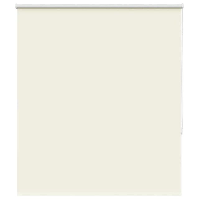 Berkfield Home Roller Blind Blackout Off-White 140x150 cm Fabric Width 136.6 cm Polyester in White - image 1
