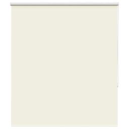 Berkfield Home Roller Blind Blackout Off-White 140x150 cm Fabric Width 136.6 cm Polyester in White - thumbnail 1