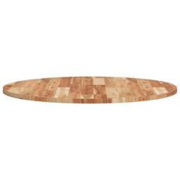 Berkfield Home Table Top Round √ò80x2 cm Solid Wood Acacia in Brown - Size: 80x2 cm - thumbnail 6