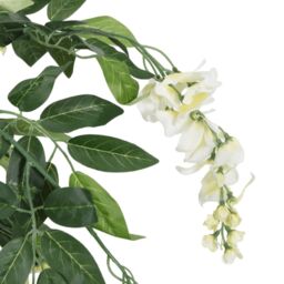Berkfield Home Artificial Wisteria Tree 1260 Leaves 180 cm Green & White - thumbnail 3